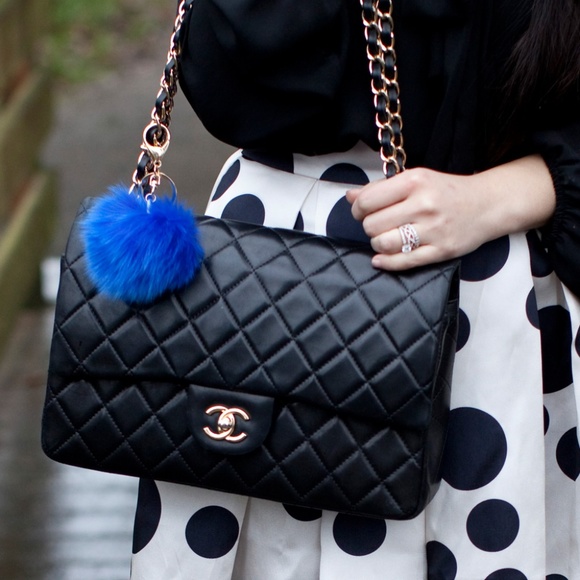 COPY - Fox Fur Pom Pom Key Chains - Picture 5 of 5